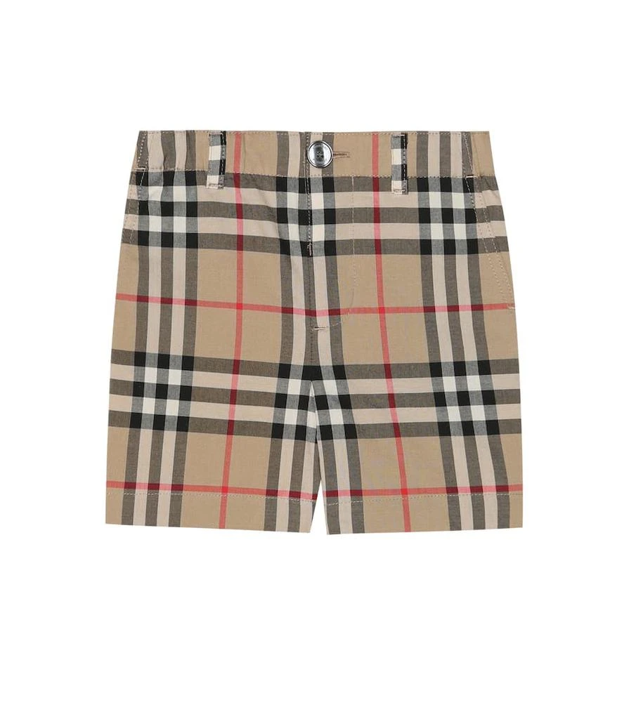 商品Burberry|Baby Check棉质短裤,价格¥1466,第1张图片