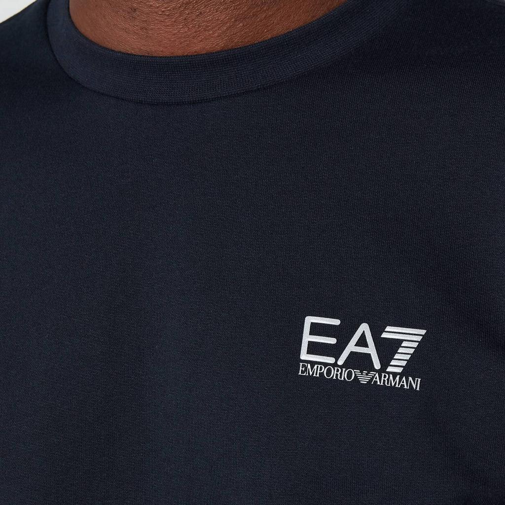 商品EA7|EA7 Men's Core Identity French Terry Sweatshirt - Night Blue,价格¥709,第6张图片详细描述