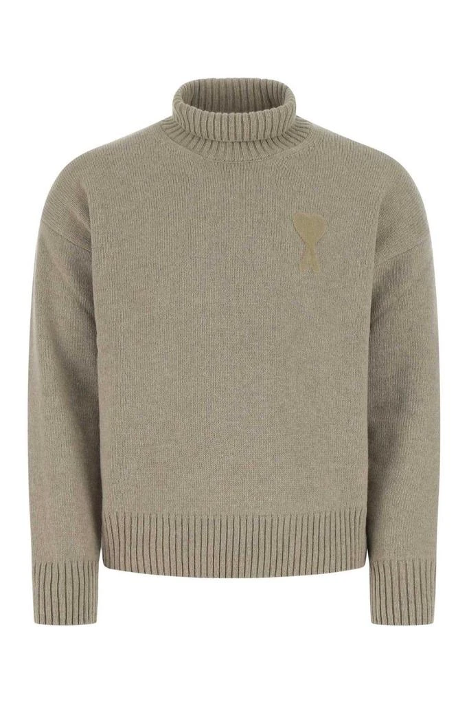 商品AMI|Ami Alexandre Mattiussi Logo-embroidered Turtleneck Knit Sweater,价格¥3187,第1张图片