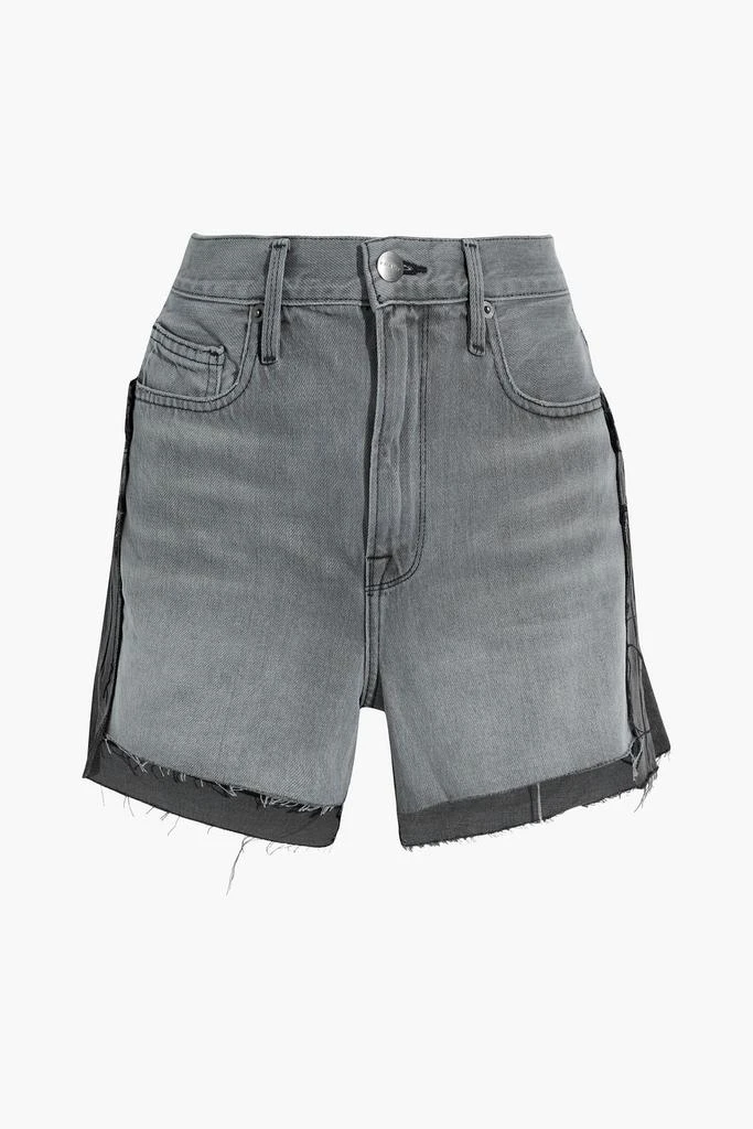 商品FRAME|Paneled two-tone denim shorts,价格¥965,第3张图片详细描述