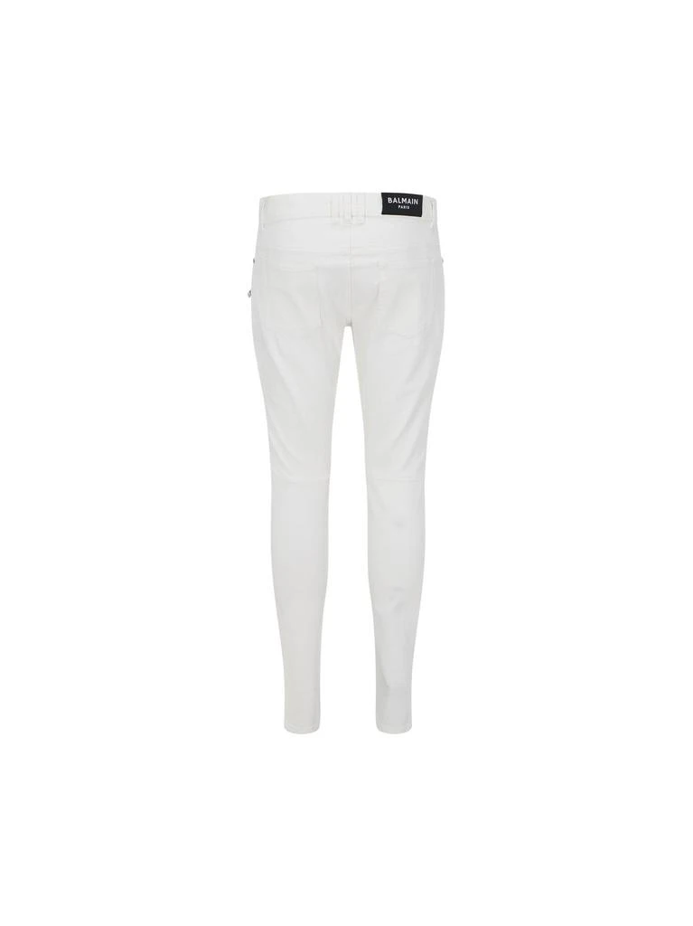 商品Balmain|Balmain men's white cotton jeans,价格¥5063,第2张图片详细描述