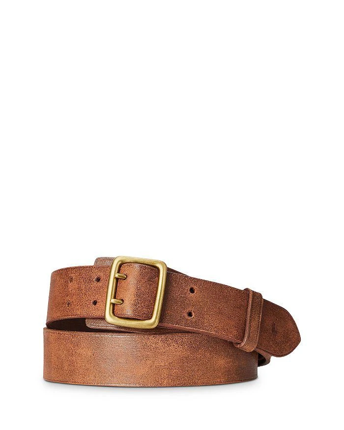 商品Ralph Lauren|Garrison Double-Prong Leather Belt,价格¥376,第1张图片