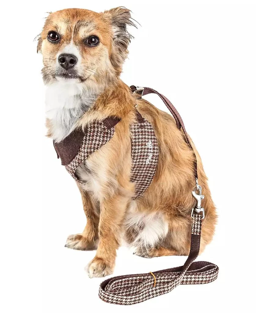 商品Pet Life|Luxe 'Houndsome' 2-in-1 Reversible Adjustable Dog Harness Leash,价格¥322,第2张图片详细描述