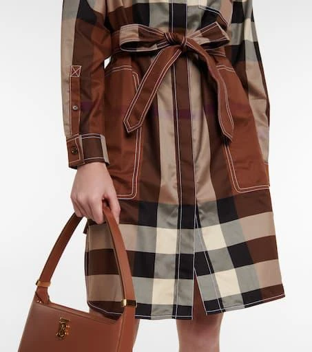 商品Burberry|Vintage Check棉质斜纹布衬衫式连衣裙,价格¥9482,第5张图片详细描述