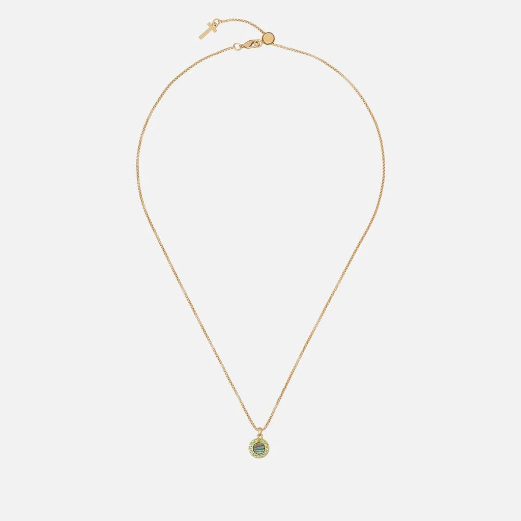 商品Ted Baker London|Ted Baker Women's Gemmarh: Gem Button Pendant - Gold, Green,价格¥204,第1张图片