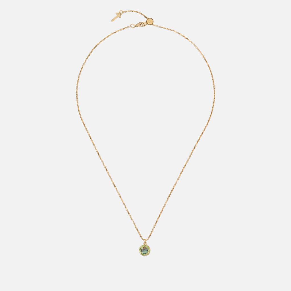 商品Ted Baker London|Ted Baker Women's Gemmarh: Gem Button Pendant - Gold, Green,价格¥142,第1张图片