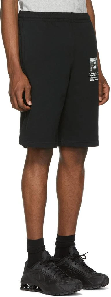商品Off-White|Black Monalisa Sweat Shorts,价格¥1821,第2张图片详细描述