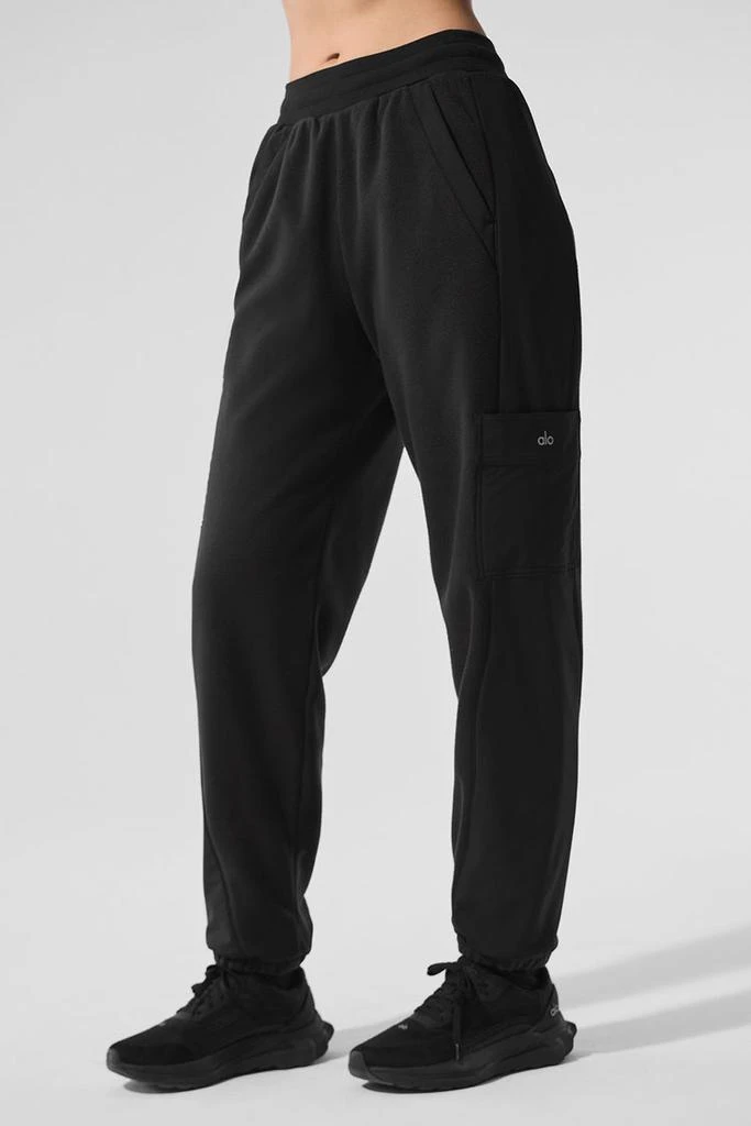 商品Alo|Polar Fleece Wintry Mix Pant - Ivory,价格¥1204,第3张图片详细描述