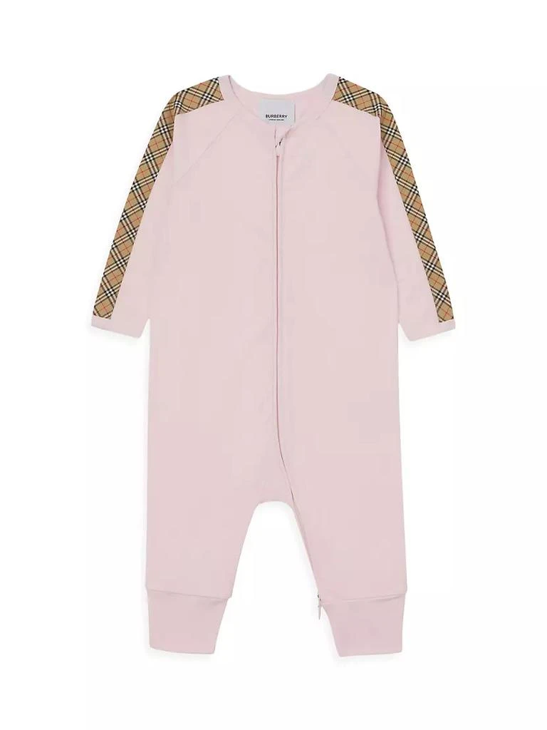 商品Burberry|Baby Girl's 3-Piece Footie, Bib & Beanie Gift Set,价格¥2199,第2张图片详细描述