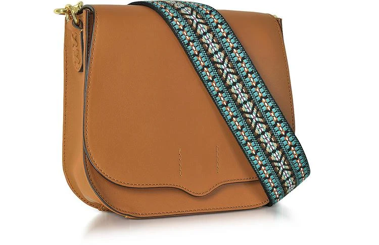商品Rebecca Minkoff|Rebecca Minkoff 杏色皮革 Sunday 马鞍袋,价格¥1455,第2张图片详细描述