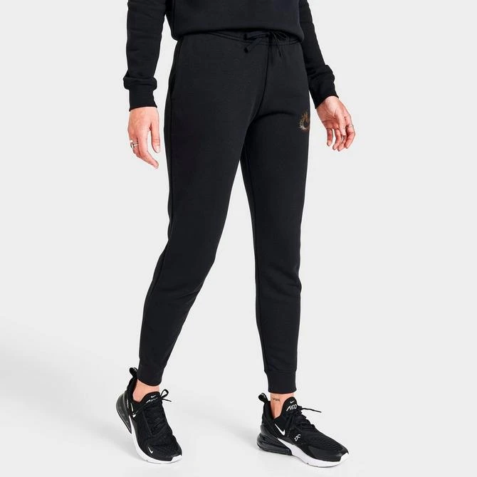 商品NIKE|Women's Nike Sportswear Club Fleece Mid-Rise Stardust Logo Jogger Pants,价格¥224,第3张图片详细描述