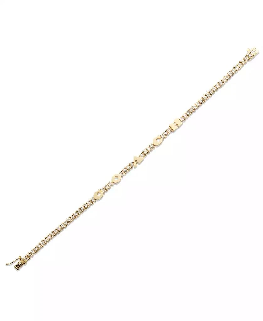 商品Coach|Cubic Zirconia Signature Logo Tennis Bracelet,价格¥1384,第2张图片详细描述