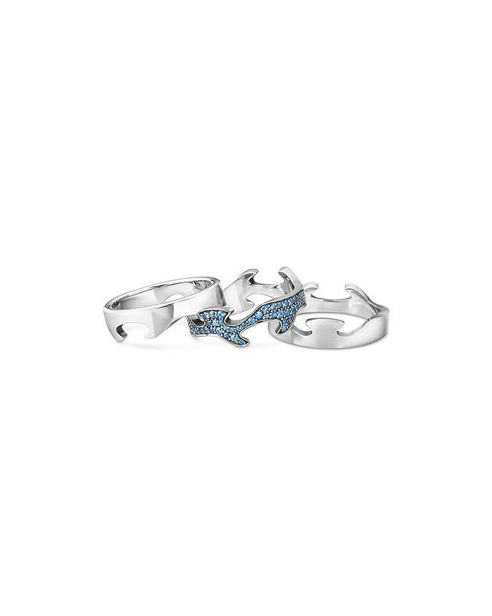 商品Georg Jensen|18K White Gold Fusion Blue Sapphire Cloud Centre Ring,价格¥19995,第5张图片详细描述