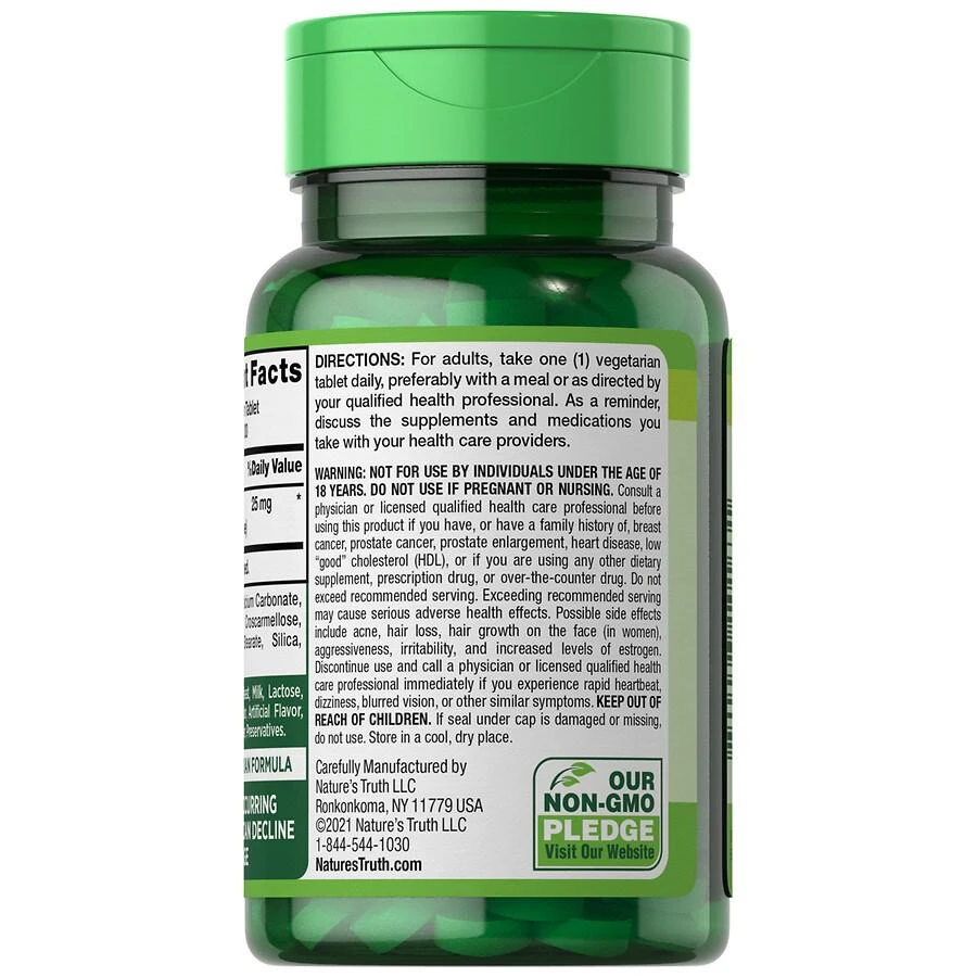 商品Nature's Truth|DHEA 25 mg Tablets,价格¥22,第2张图片详细描述