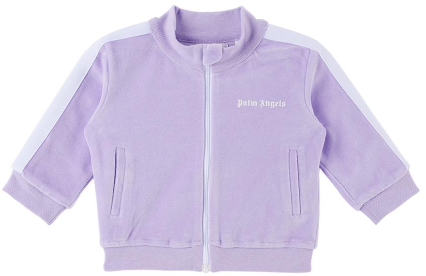 Baby Purple Stripe Trim Track Jacket商品第1张图片规格展示