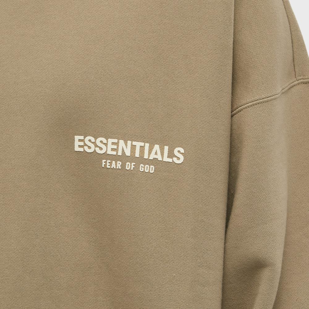 商品Essentials|Fear of God ESSENTIALS Logo Mock Neck Sweat - Oak,价格¥736,第7张图片详细描述