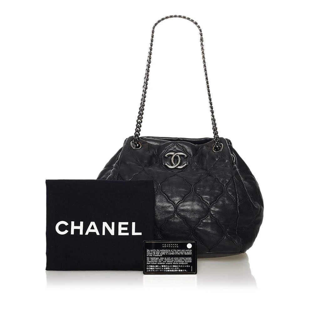 Chanel Black Matelasse Lambskin Leather Shoulder Bag 商品