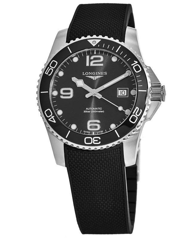 商品Longines|Longines HydroConquest Automatic Ceramic 41mm Diving Watch Men's Watch L3.781.4.56.9,价格¥9213,第1张图片