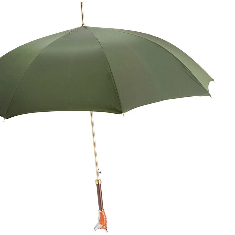 Pasotti 葩莎帝 绿色伞面 狐狸手柄 晴雨伞 商品