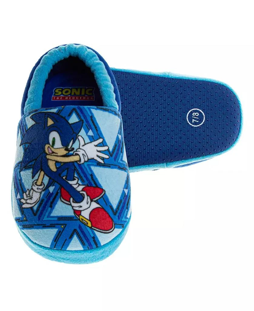 商品Sonic The Hedgehog|Toddler and Little Boys Dual Sizes Slippers,价格¥191,第2张图片详细描述