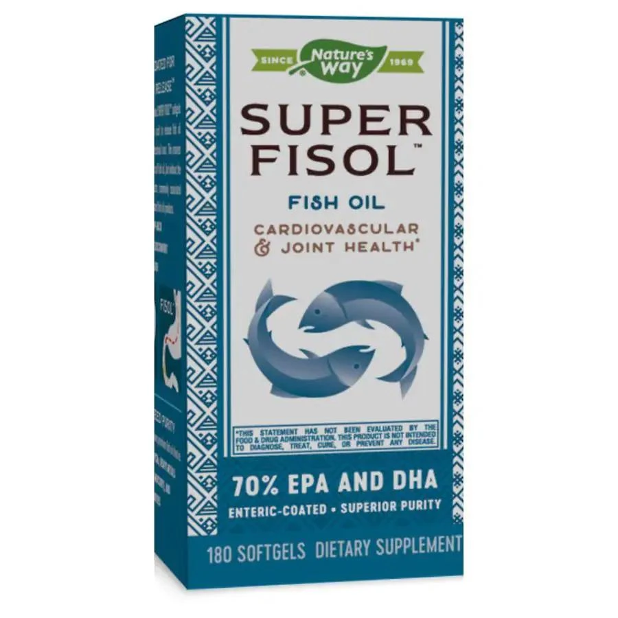 商品Nature's Way|Super Fisol Enteric-Coated Fish Oil Softgels,价格¥353,第1张图片