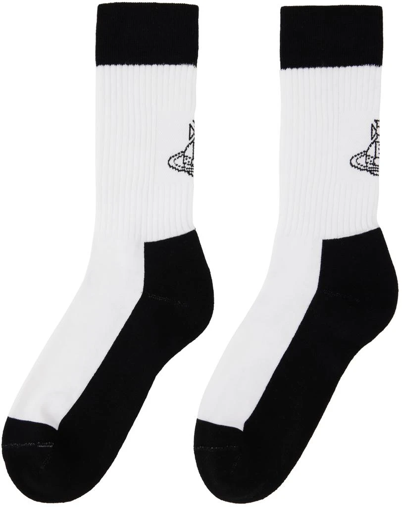 商品Vivienne Westwood|Black & White Sporty Socks,价格¥259,第2张图片详细描述