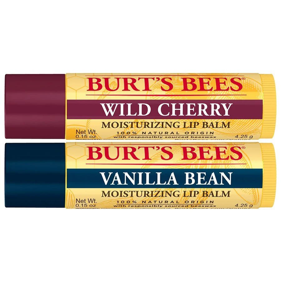 商品Burt's Bees|Lip Balm Pack Wild Cherry and Vanilla Bean,价格¥51,第3张图片详细描述