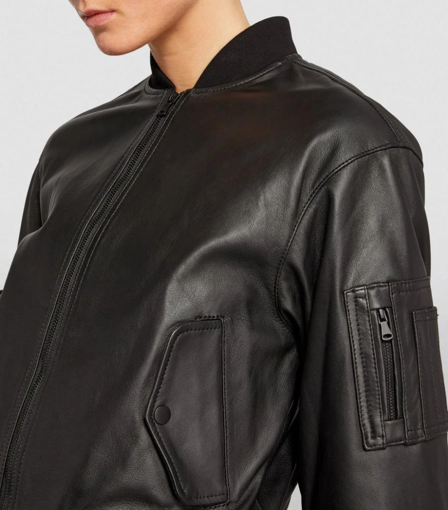 Leather Bomber Jacket 商品