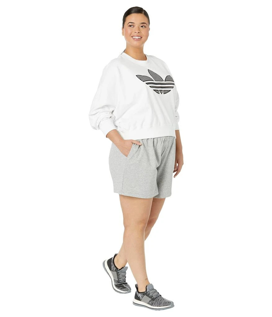 商品Adidas|Plus Size Essentials Fleece Shorts,价格¥103,第4张图片详细描述