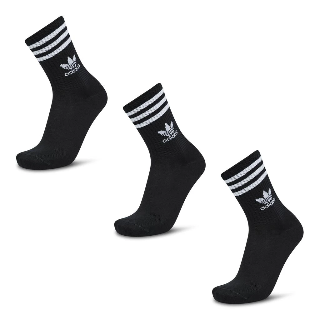 商品Adidas|adidas Solid Crew 3 Pack - Unisex Socks,价格¥67-¥142,第1张图片
