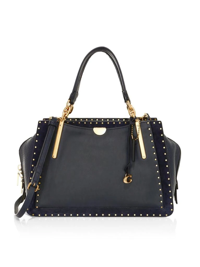 商品Coach|Dreamer Rivet Trim 真皮手提包,价格¥2616,第1张图片