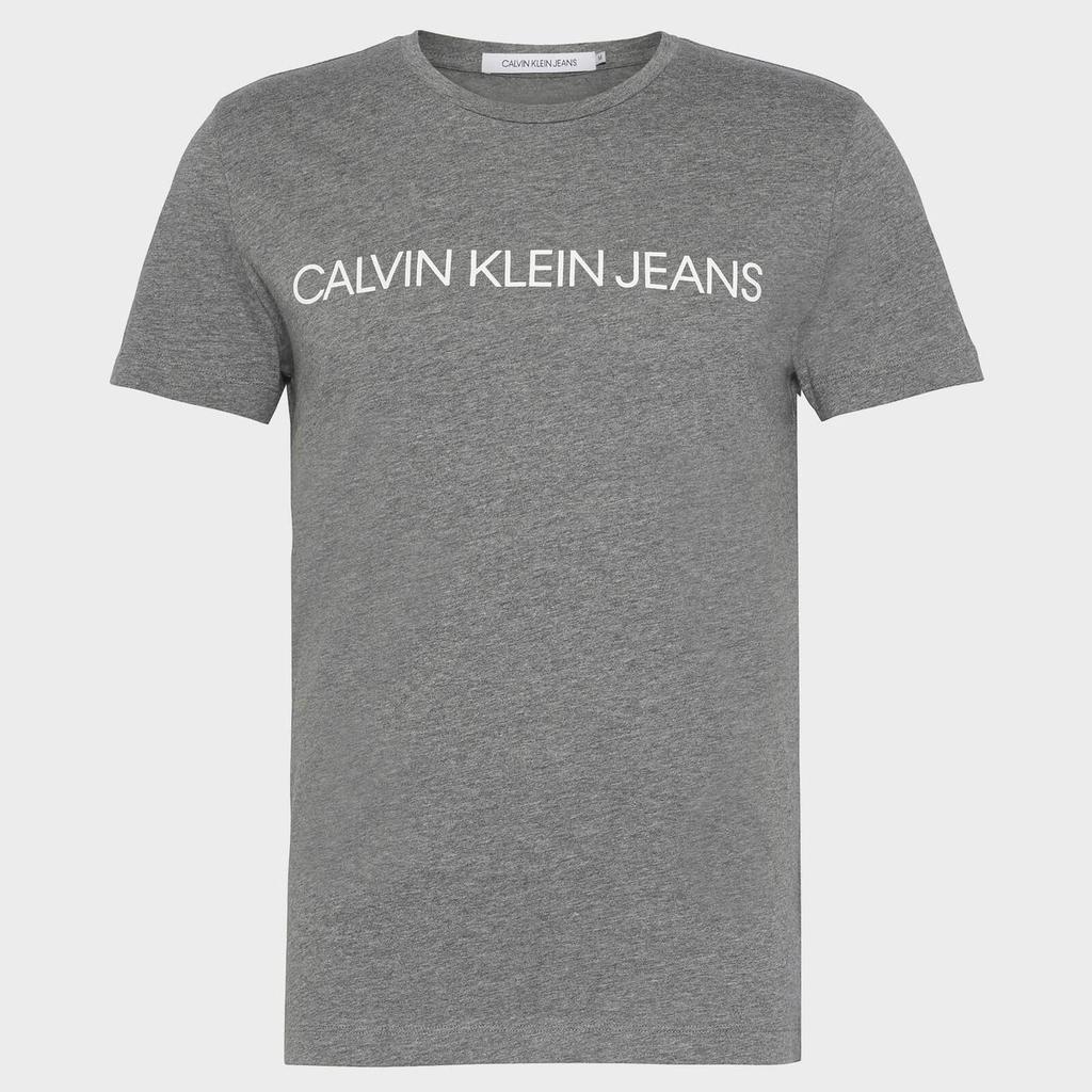 Calvin Klein Jeans Men's Core Institutional Logo T-Shirt - Grey Heather商品第1张图片规格展示
