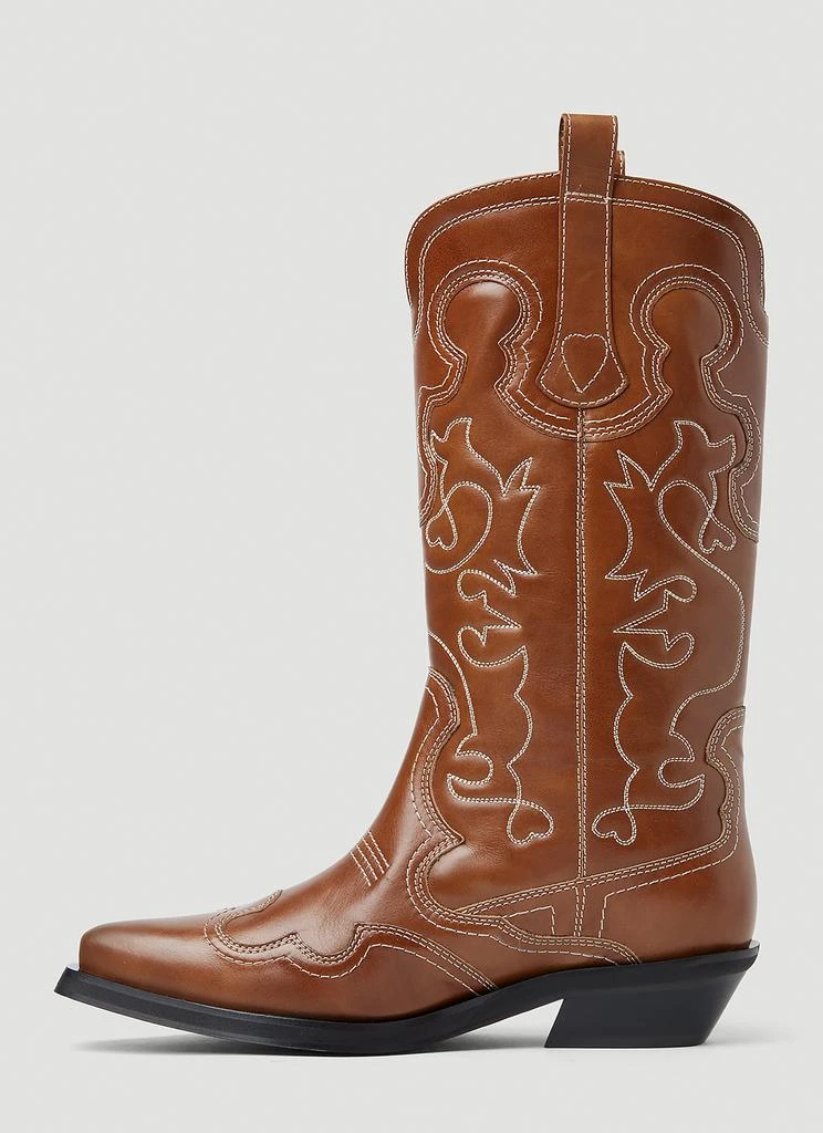 商品Ganni|Embroidered Western Boots,价格¥3037,第3张图片详细描述