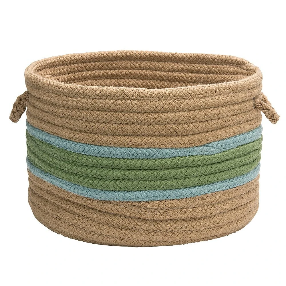 商品Colonial Mills|Garden Banded Round Braided Storage Basket,价格¥1028,第2张图片详细描述