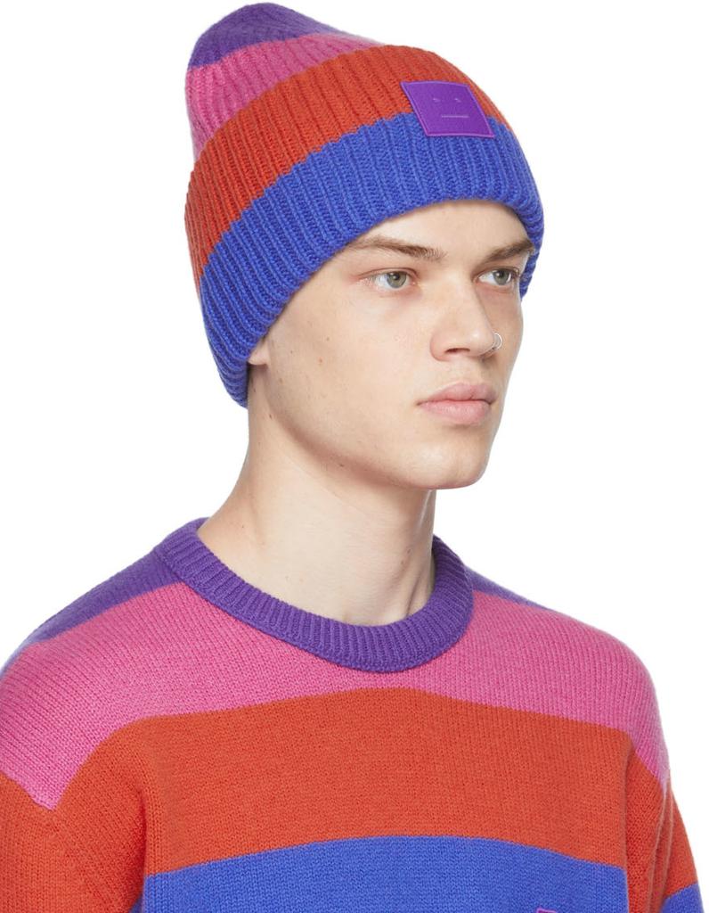 Multicolor Stripe Logo Beanie商品第2张图片规格展示