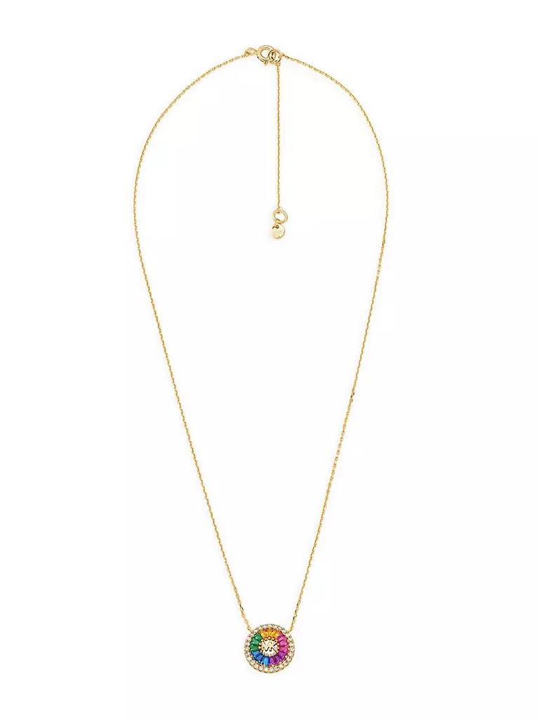 商品Michael Kors|14K Gold-Plated Rainbow Cubic Zirconia Pendant Necklace,价格¥1312,第2张图片详细描述