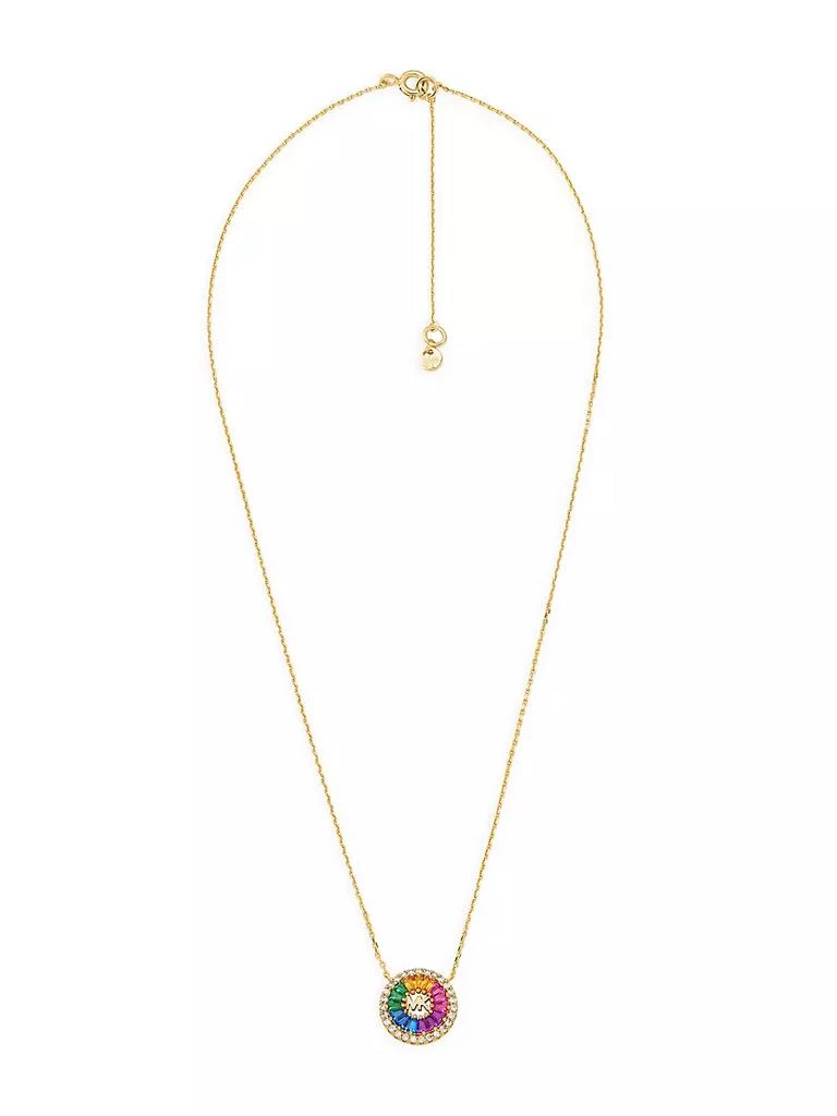 商品Michael Kors|14K Gold-Plated Rainbow Cubic Zirconia Pendant Necklace,价格¥1313,第2张图片详细描述