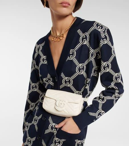 商品Gucci|GG Marmont皮革腰包,价格¥13210,第2张图片详细描述