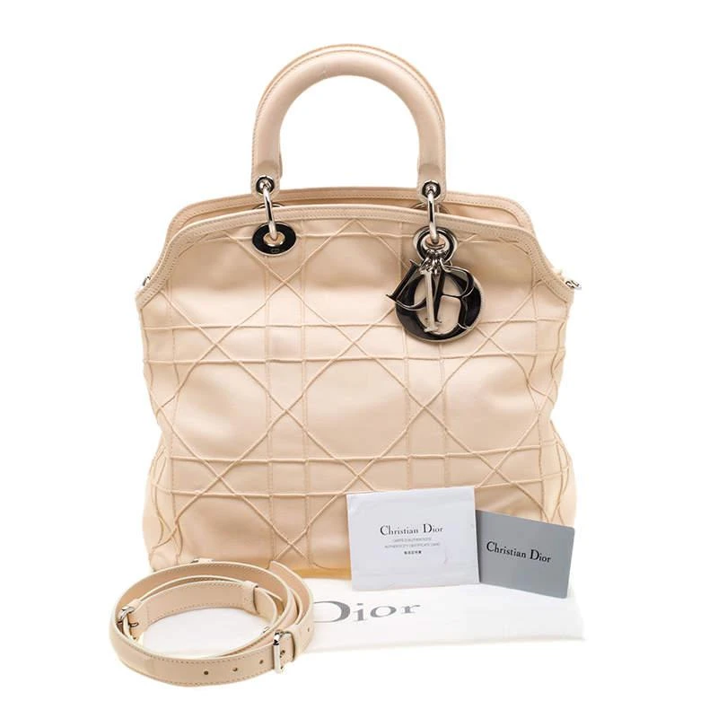Dior Cream Cannage Quilted Leather Granville Tote 商品