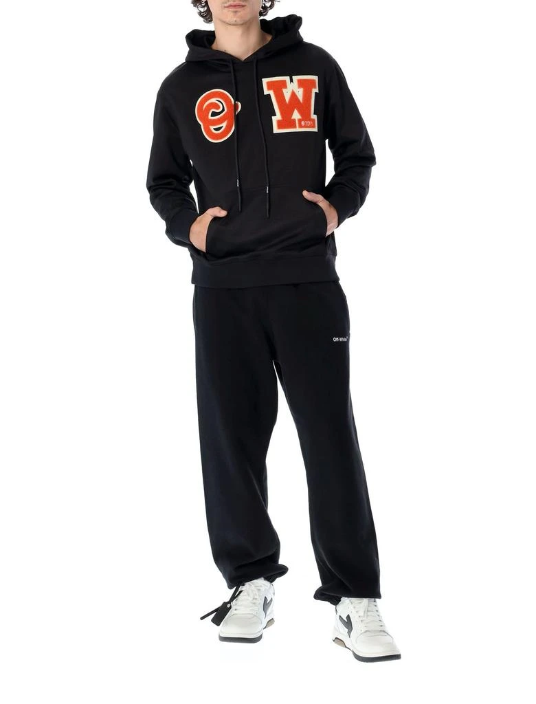 商品Off-White|Off-White Logo Patch Slim-Fit Hoodie,价格¥4521,第5张图片详细描述