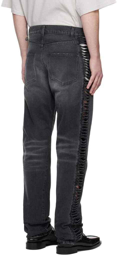 商品Martine Rose|Black Twist Loop Jeans,价格¥1537,第3张图片详细描述