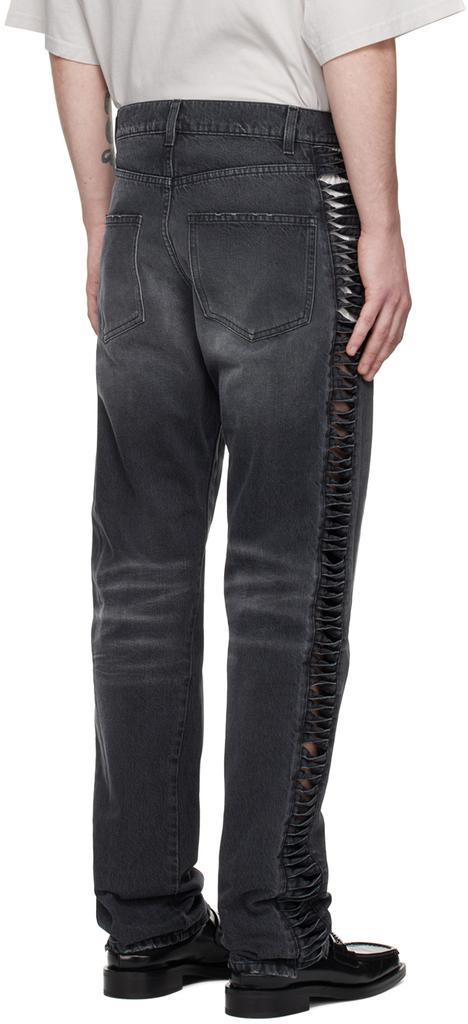 商品Martine Rose|Black Twist Loop Jeans,价格¥3607,第5张图片详细描述