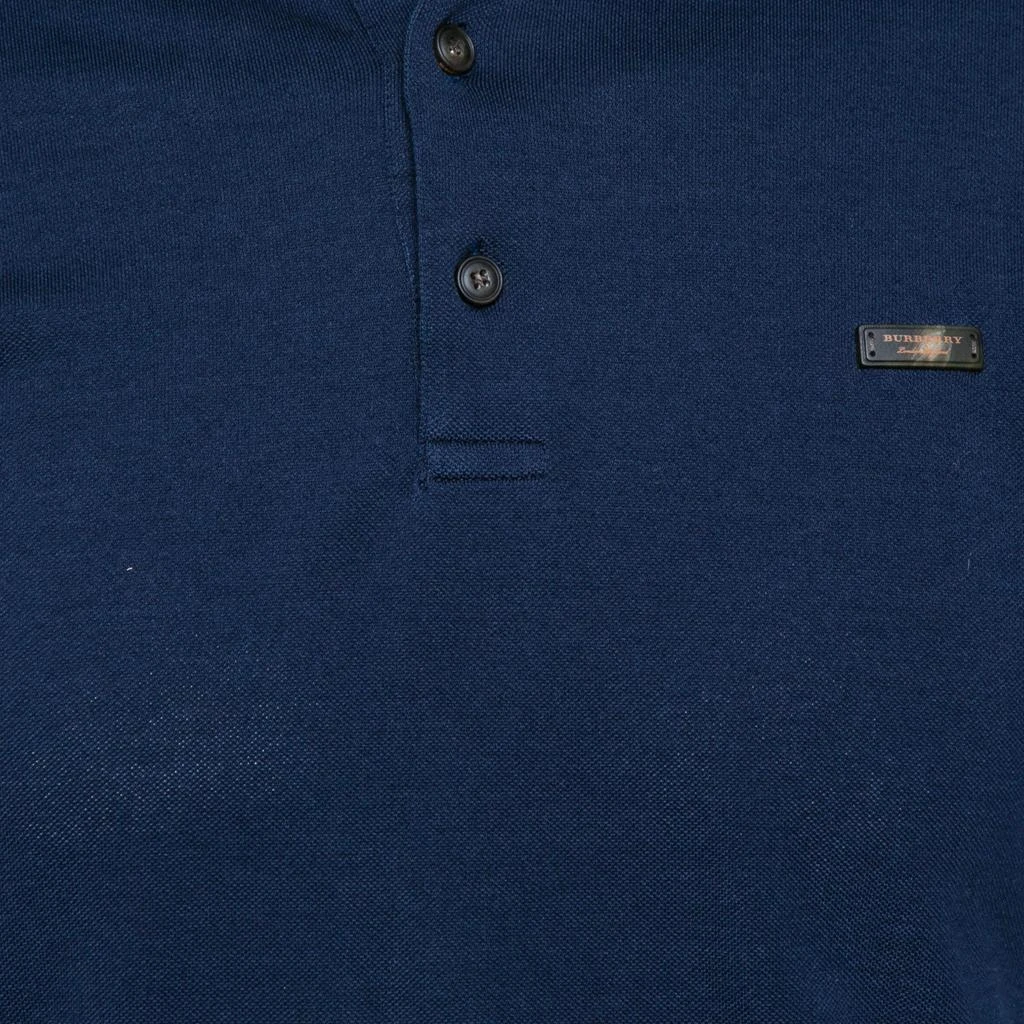 商品[二手商品] Burberry|Burberry Navy Blue Short Sleeve Polo T-Shirt M,价格¥955,第3张图片详细描述