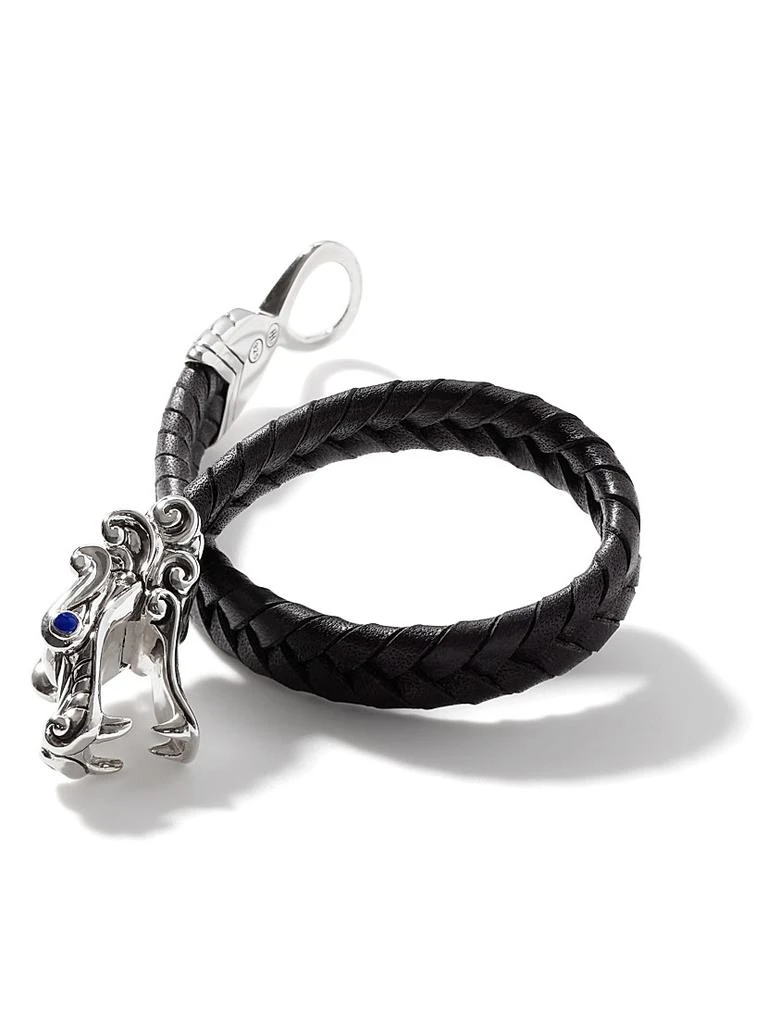 商品John Hardy|Sterling Silver Leather Legends Bracelet,价格¥6605,第4张图片详细描述