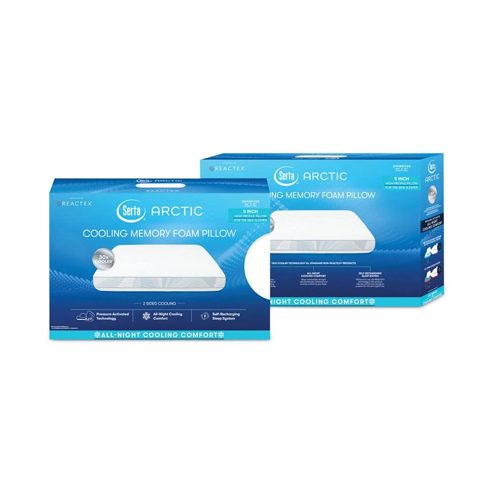 商品Serta|CLOSEOUT! Arctic 30x Cooling Gusseted Memory Foam King Bed Pillow,价格¥588,第2张图片详细描述