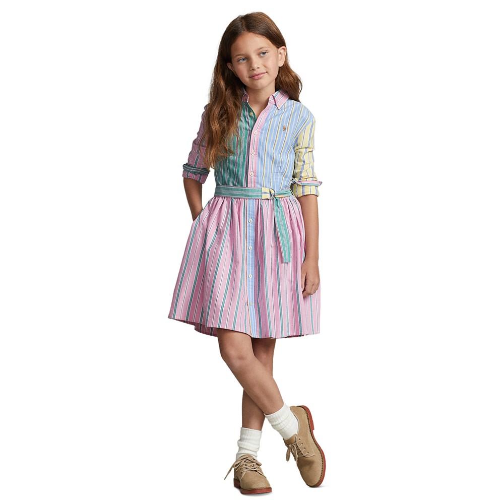 Polo Ralph Lauren | Big Girls Belted Cotton Oxford Fun Shirtdress 366.57元 商品图片