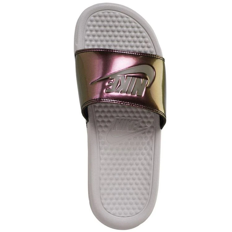 商品NIKE|Women's Benassi JDI Print Slide Sandals from Finish Line,价格¥156,第5张图片详细描述