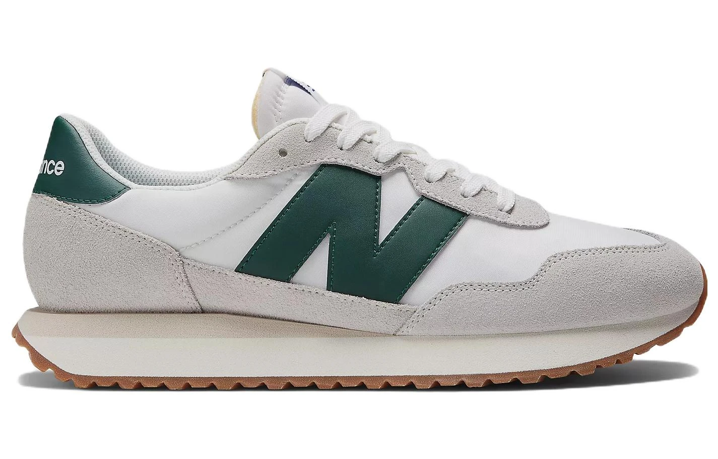商品[国内直发] New Balance|[预售3天]NB 237 复古 织物透气 低帮 休闲跑步鞋 男女同款 灰绿色,价格¥339,第3张图片详细描述