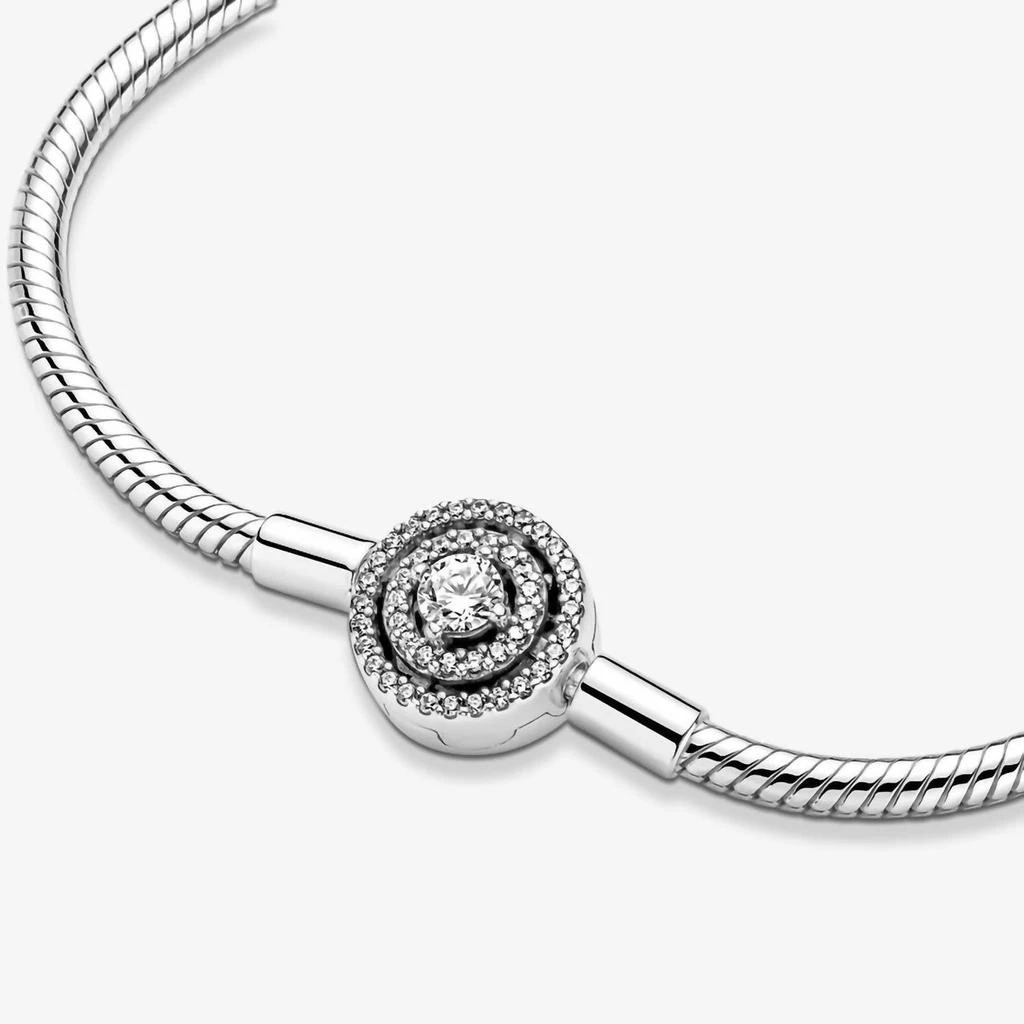 商品PANDORA|Women's Hearts Bracelet In Sterling Silver,价格¥627,第4张图片详细描述