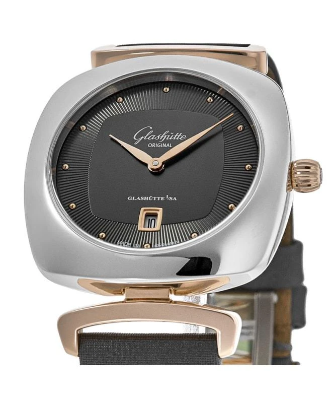 商品Glashütte Original|Glashutte Original Pavonina Grey Dial Satin Strap Women's Watch 1-03-01-27-06-34,价格¥13855,第3张图片详细描述